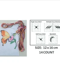 Butterfly Cross Stitch Kit – W&M