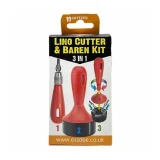 Lino Cutter And Baren Kit (10 Cutters) - Essdee