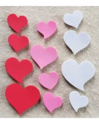 Red/Pink/White Assorted – Foam Hearts