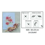 Pink Poppy Cross Stitch Kit - W&M