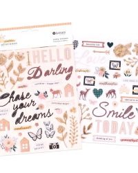 Golden Afternoon Puffy Stickers – Rosie’s Studio