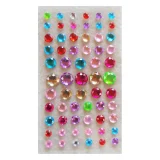 Rhinestones Faceted Round Assorted Sizes & Colours