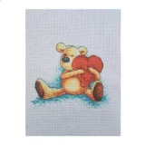 Love teddy cross stitch kit - W&M