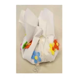 Drawstring pouch - flowers