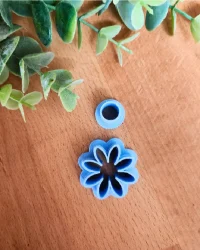 Polymer Clay Cutter – Droplet Flower 2pc EC247