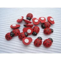 Wood Embellishments – Ladybird Red Large (20mm)