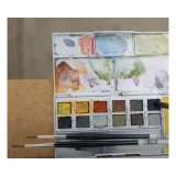 Derwent Line and Wash Paint Pan Set