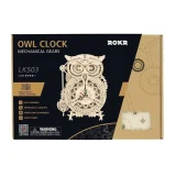 Mechanical Owl Clock Robotime Product Packaging