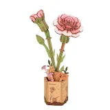 Robotime Pink Carnation 3D Wooden Puzzle