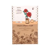 Red Camelia 3D Wooden Puzzle Packaging