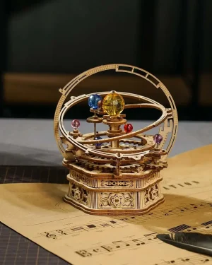 Robotime 3D Wooden Puzzle – Mechanical Starry Night Music Box