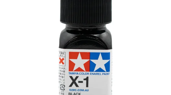 Tamiya Enamel Paints 10ml - X-1 Black