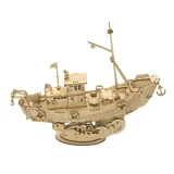 Wooden 3D Fishing Ship Robotime