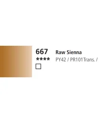 Daler Rowney System 3 Acrylic 59ml – 667 Raw Sienna