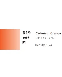 Daler Rowney System 3 Acrylics 59ml – 619 Cadmium Orange Hue