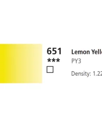 Daler Rowney System 3 Acrylics 59ml – 651 Lemon Yellow