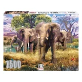 Elephant Family 1500pcs Puzzle Box