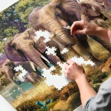 Elephant Family 1500pcs Puzzle Example