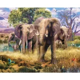 Elephant Family 1500pcs Puzzle Image
