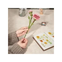 Robotime 3D Wooden Puzzle – Pink Carnation