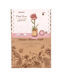 Robotime 3D Wooden Puzzle – Pink Rose