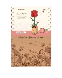 Robotime 3D Wooden Puzzle – Red Rose