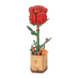 Robotime 3D Wooden Puzzle - Red Rose