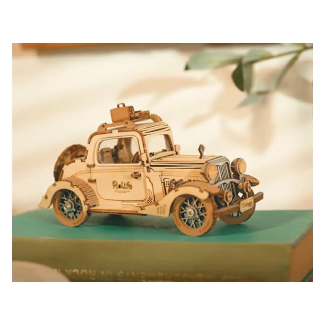 Robotime 3D Wooden Puzzle - Vintage Car video