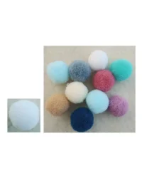 15mm Pom Poms – Fleece Assorted