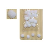 15mm Pom Poms - White