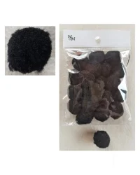 30mm Pom Poms – Black
