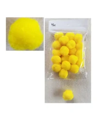 30mm Pom Poms – Yellow
