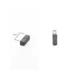 Ferrite Block Magnets - 8x8x25mm