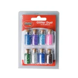 Glitter Dust Mini Craft Bottles - Crazy Crafts