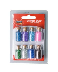 Glitter Dust Mini Craft Bottles – Crazy Crafts