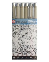 Sakura Pigma Manga Intermediate Pen Set