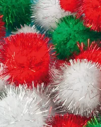 Pom Poms Medium Metallic – Crazy Crafts