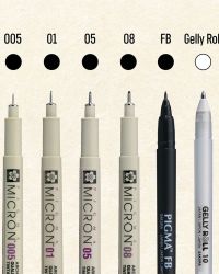 Sakura Pigma Manga Micron + Gelly Roll Pen Set