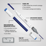 Zieler markers fine and chisel tip