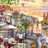 Puzzle - Romantic City Sunset (1000pce)