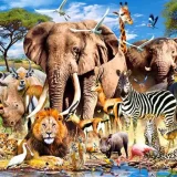 Puzzle - Savanna Animals (1500pce)