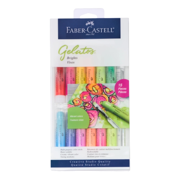 Gelatos Water Soluble Crayons Brights