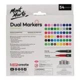 Mont Marte Dual Tip Markers 54 pce Product back