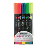 Mungyo Solid Point Stick Highlighter Set of 5