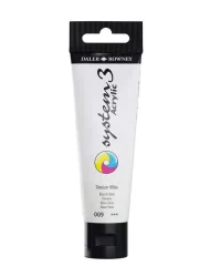 Daler Rowney System 3 Acrylics 150ml – 009 Titanium White