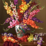 Puzzle - Gladioli in Chinese Vase (1000pce)