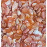 Glossy Tumbled Stones - Banded Carnelian