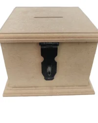 Wooden Lockable Money Box