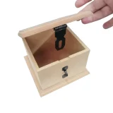 Wooden Lockable Money Box