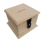 Wooden Lockable Money Box